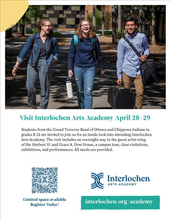 Interlochen Arts Academy April 28-29 2023