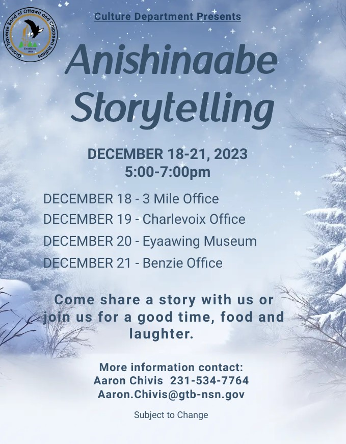 Anishinaabe Storytelling Dec 2023